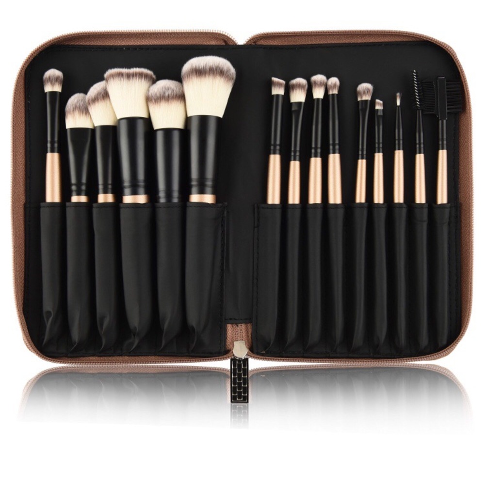 OPV 15pc gold brush set